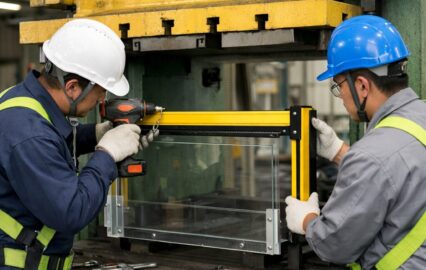 自動車業界向けプレス機向け安全装置の取付工事｜FDエンジニアリングサービス