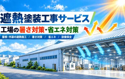 遮熱塗装工事サービス｜工場の暑さ対策・省エネ対策｜FDエンジニアリングサービス